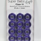 Super Bobs MasterPiece Cotton 80yd Prewound Bobbins 12ct Class 15 Princely