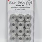 Super Bobs MasterPiece Cotton 80yd Prewound Bobbins 12ct Class 15 Granite