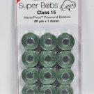 Super Bobs MasterPiece Cotton 80yd Prewound Bobbins 12ct Class 15 Michaelangelo