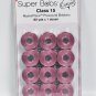 Super Bobs MasterPiece Cotton 80yd Prewound Bobbins 12ct Class 15 Sugar Plum