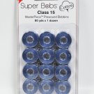 Super Bobs MasterPiece Cotton 80yd Prewound Bobbins 12ct Class 15 Waterloo