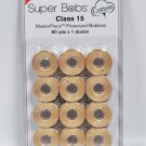 Super Bobs MasterPiece Cotton 80yd Prewound Bobbins 12ct Class 15 Ancient Scroll