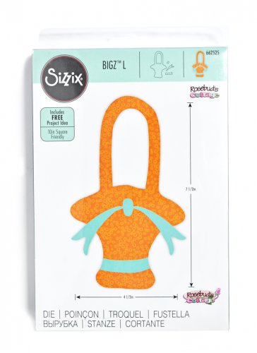 Sizzix Bigz L Basket with Bow Shaped Cutting Die 662525