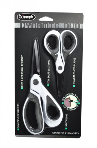 Triumph Dynamic Duo Scissors White and Gray