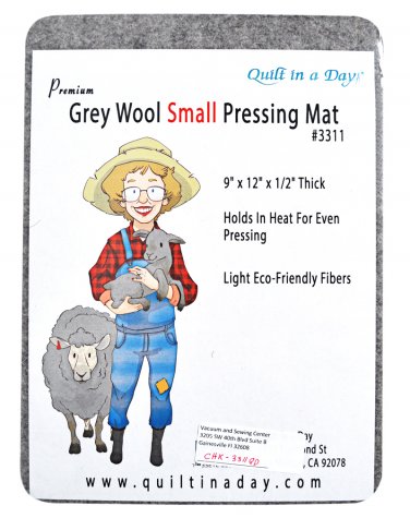 Quilt in a Day Premium Grey Wool Small Pressing Mat 3311