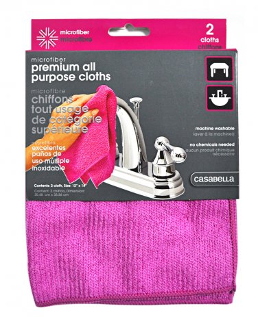 Casabella Microfiber Premium All Purpose Cloths