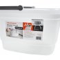 Casabella 4 Gallon Rectangular Bucket Translucent with Silver Handle