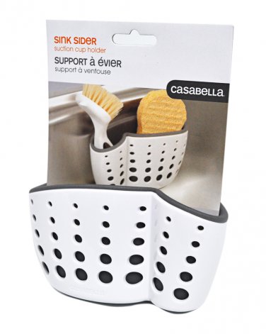 Casabella Suction Cup Sink Sider White and Grey