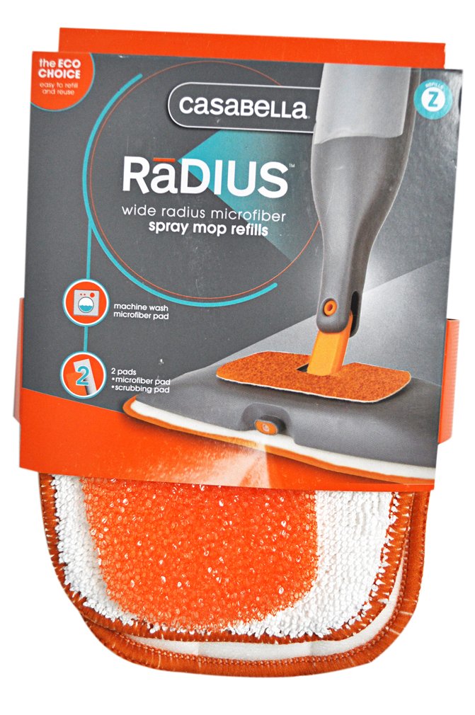 Casabella Wide Radius Microfiber Spray Mop Refill
