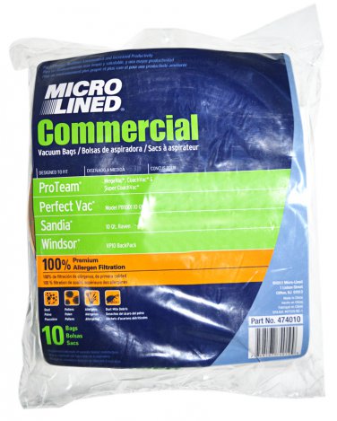 DVC 10 Quart Backpack Vacuum Bags