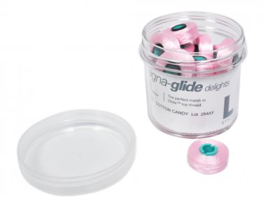 Fil-Tec Magna-Glide Delights Poly Style L Prewound Bobbins Cotton Candy