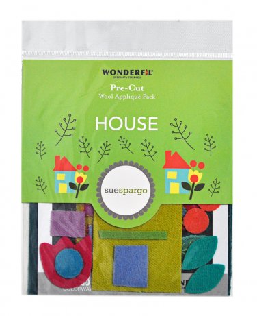 Sue Spargo Pre-Cut Wool Applique Pack - House Colorway 1