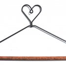6 1/2 Inch Heart With Stained Dowel Hanger 6 1/2 Inch Heart With Stained Dowel Hanger