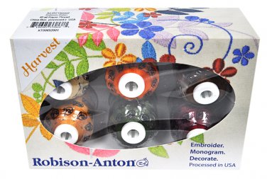 Robison-Anton Rayon Mini King 6 Spool Gift Pack - Harvest