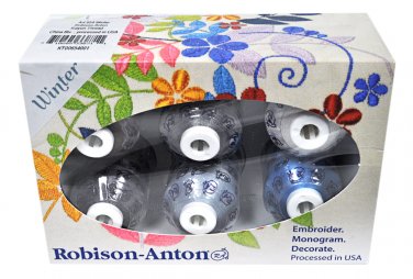 Robison-Anton Rayon Mini King 6 Spool Gift Pack - Winter