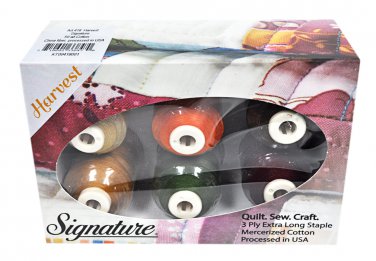 Signature 50 Cotton Mini King 6 Spool Gift Pack - Harvest