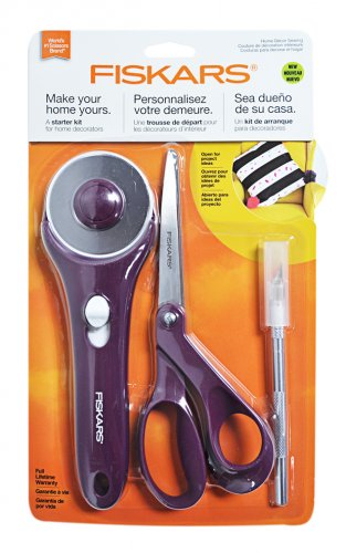 Fiskars Home Decor Sewing Fashion Starter Set 3 Piece Purple
