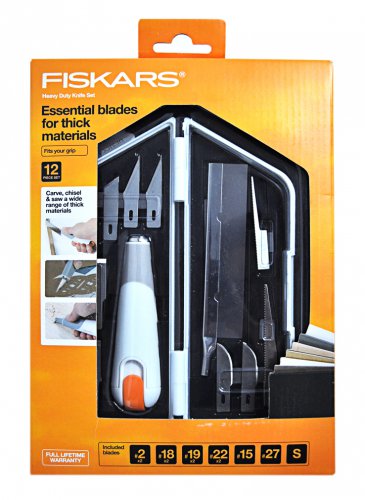 Fiskars Heavy-Duty Easy Change Detail Knife Set 11 Blades