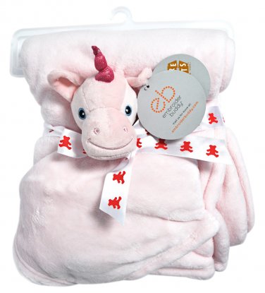 Embroidery Buddy Unicorn Blankey Buddy Set