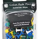 Simplify Assorted Color Push Pins 100 Pack