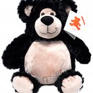 Embroider Buddy Bobby Bear Black 16 Inch Embroidery Stuffed Animal