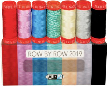 Aurifil 2019 Row by Row Experience Collection Box 7 Small Spools
