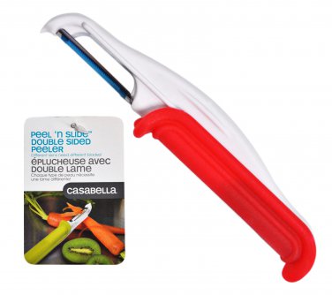 Casabella Peel N Slide Double Sided Peeler Assorted Colors