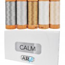 Aurifil Calm Thread Collection 80wt 5 Small Spools Aurifil Calm Thread Collection 80wt 5 Small Spools