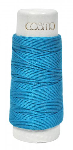 Cosmo Hidamari Sashiko Solid Thread 30 Meters Caribbean Sea