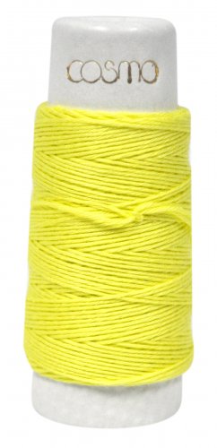 Cosmo Hidamari Sashiko Solid Thread 30 Meters Lemon