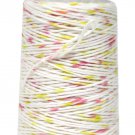 Cosmo Hidamari Sashiko Variegated Thread 30 Meters Shaved Ice Pink Yellow
