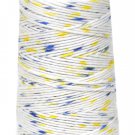 Cosmo Hidamari Sashiko Variegated Thread 30 Meters Shaved Ice Blue Yellow
