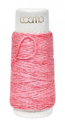 Cosmo Hidamari Sashiko Variegated Thread 30 Meters Strawberry Milk