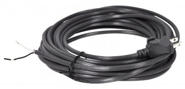 Generic 35 Foot Gray 12A 17/2 Vacuum Power Cord with Polarized Plug