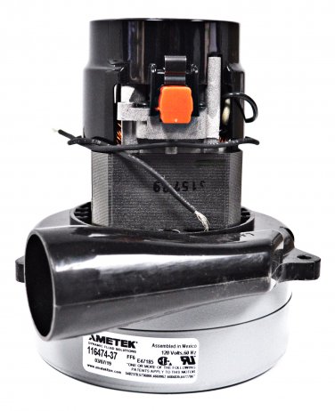 Ametek Lamb 5.7 Inch 120 Volt 2 Stage B/B Tangential Bypass Vacuum Motor 116474-37