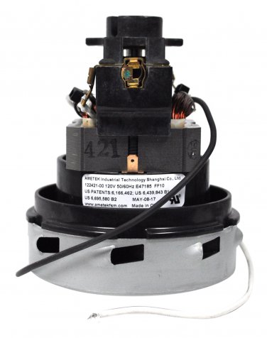 Ametek Lamb 4.2 Inch 120V 1 Stage Peripheral Bypass B/B Vacuum Motor 122421-00