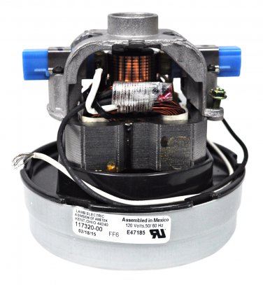 Ametek Lamb 5.7 Inch 1 Stage 120 Volt B/B HE Thru-Flow Vacuum Motor 117320-00