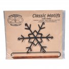 Classic Motifs Snowflake 6 Inch Fabric Holder With Dowel Classic Motifs Snowflake 6 Inch Fabric Holder With Dowel