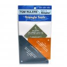 Triangle Tool 2-1/2 Inch, 3-1/2 Inch and 4-1/2 Inch Rulers