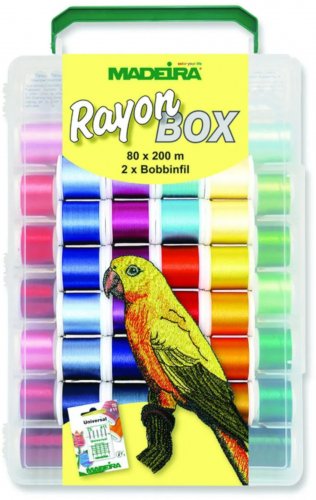 Madeira Incredible Threadable Embroidery Box 80 Rayon Smart Spools 20928082
