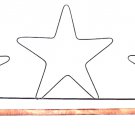 Classic Motifs 22 Inch Three Stars Craft Holder