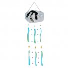 Banded Humbug Glass Wind Chime