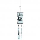 Dragonfly Silhouette Glass Wind Chime