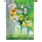 Summer Daisies House Flag