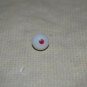 Swirl Back  White Ball With Red Dot Button