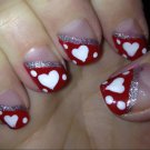 ❤ Handmade Valentines False / Fake Nails ❤
