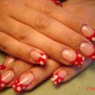 ❤ 12 Handmade French Manicure False / Fake Nails in Various Colours ❤