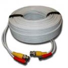 EZ-100ft HEAVY DUTY PREMADE SIAMESE CABLE ( White color)