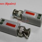 EZ-8 pairs (16pcs) Mini Passive Video Balun Transceiver BNC via Cat5 UTP