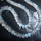 14 Inches Super Top Quality Rainbow Moonstone Faceted Rondelle Beads  4MM To7MM